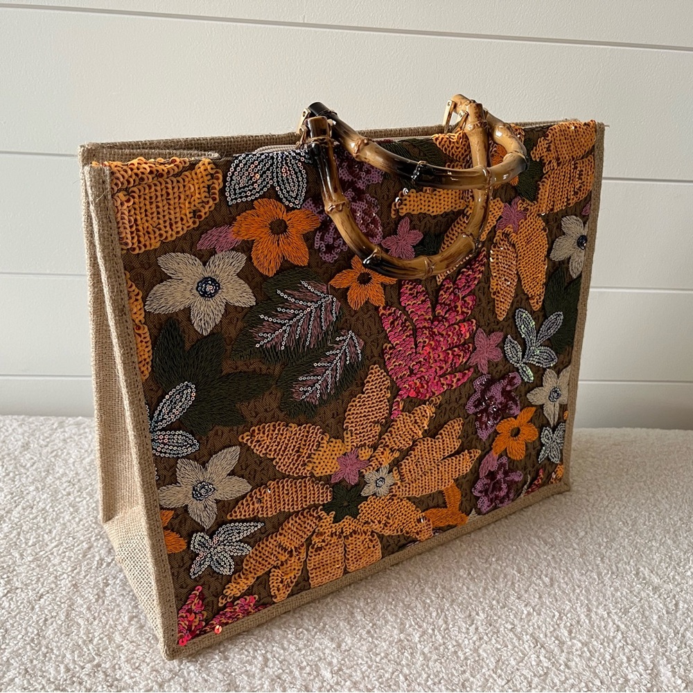 Sequin tote bag